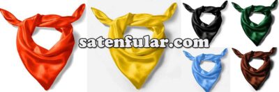 düz renk kare saten fular imalatı